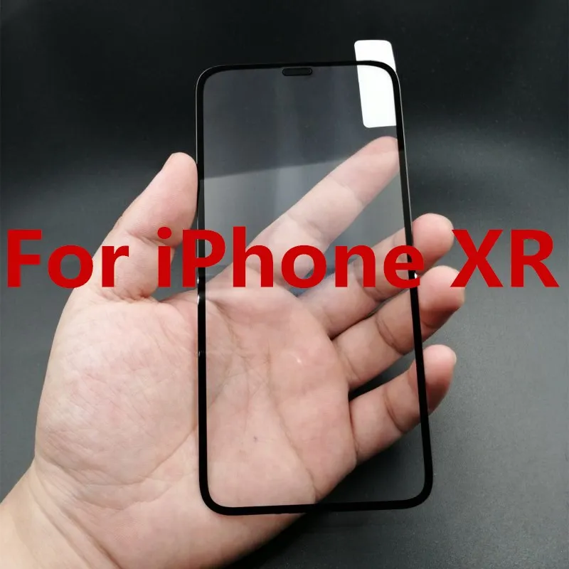 3D закругленные края Полное покрытие экрана протектор для iPhone 7 6S 8 закаленное стекло на iPhone 6 s 7 8 Plus защитное стекло пленка - Цвет: iPhone XR black