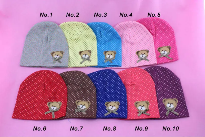 Стиль, Модные Детские ребенка шапка медвежонка шляпу младенческой шляпу Детские колпачок Headress детей шапка 10 цветов+ shippipng