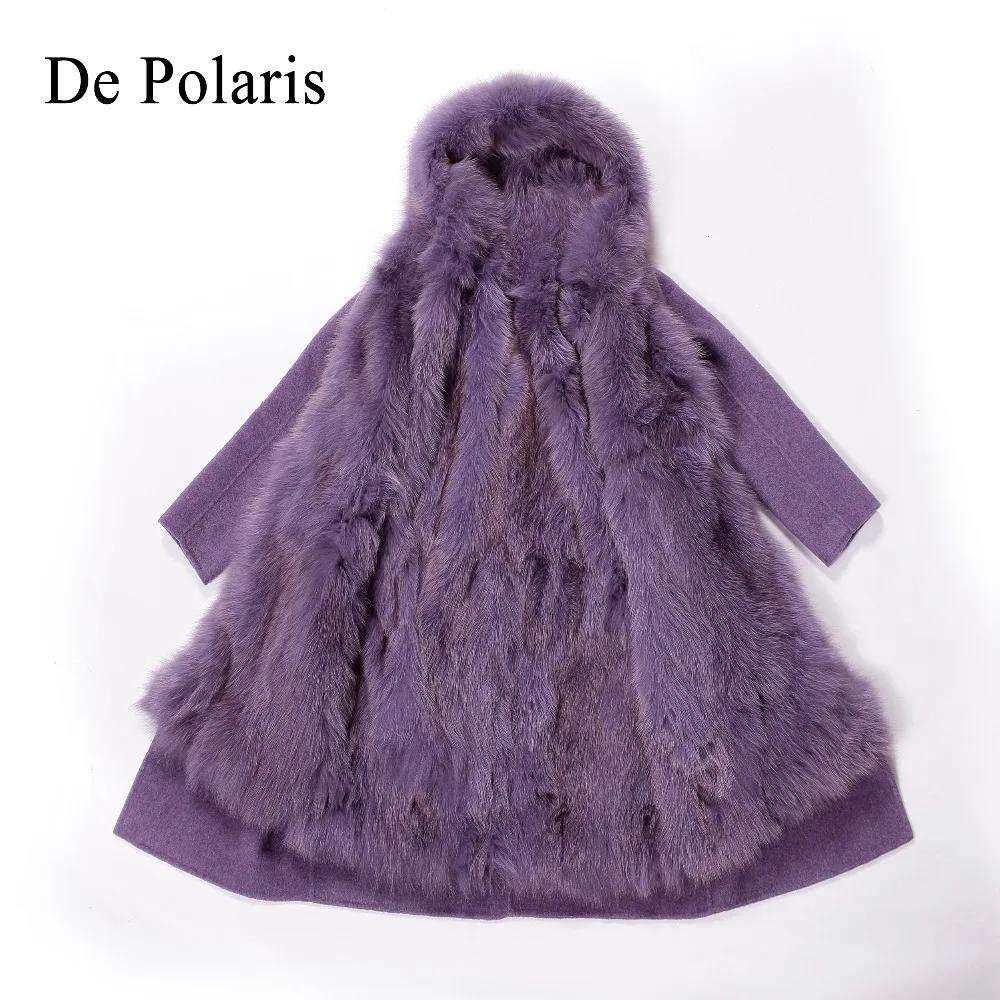 mink coats women Real natural Raccoon fur lining winter jacket Long hooded parkas mink fur coat real fur