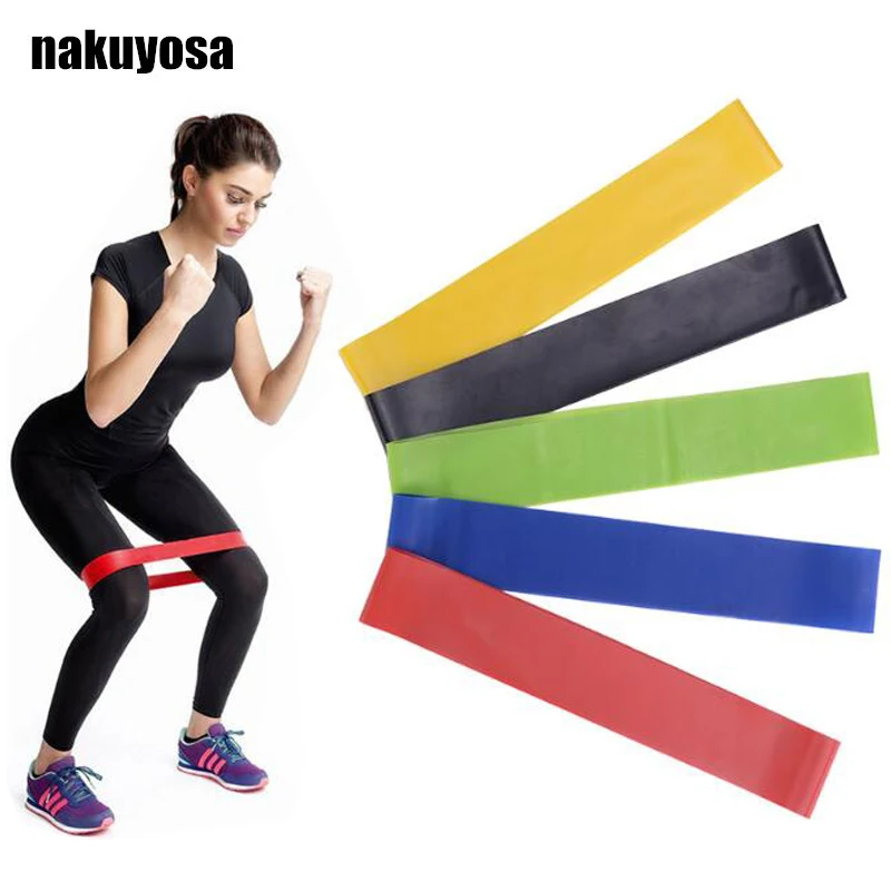 

10Colors Yoga Resistance Rubber Band Indoor Outdoor Fitness Equipment 0.35mm-1.2mm Pilates Sport Training Workout Elastic Bands