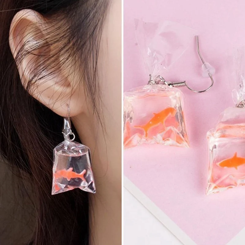 Серьги Золотые Рыбки Купить