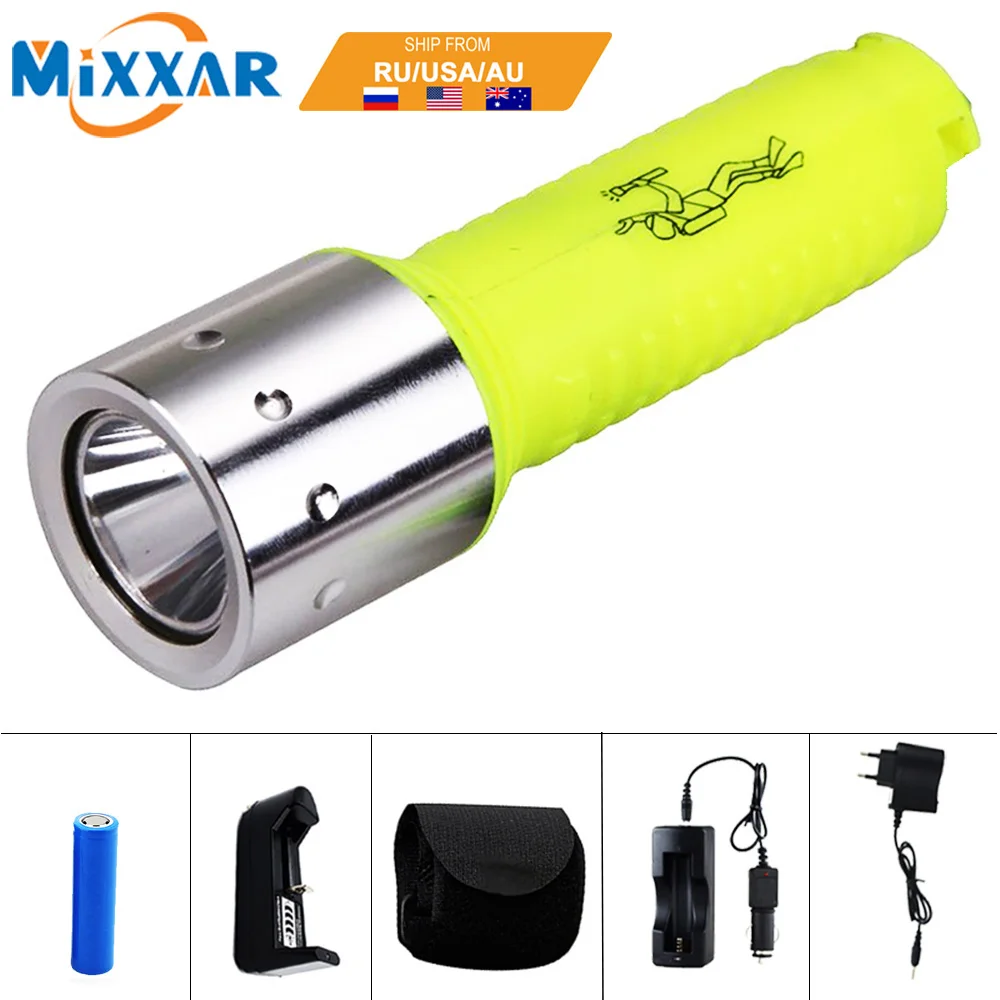 دروبشيبينغ Q5 الغوص مصباح ليد جيب للماء الشعلة مصباح المهنية الغوص 18650 مشاعل ل في الهواء الطلق تحت الماء الرياضة دروبشيبينغ Q5 الغوص مصباح ليد جيب للماء الشعلة مصباح المهنية الغوص 18650 مشاعل ل في الهواء الطلق تحت الماء الرياضة
