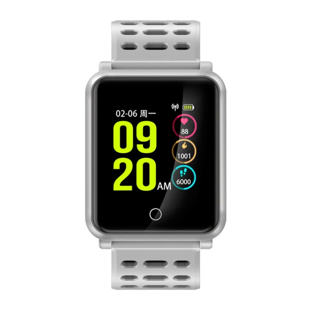 

New TF2 Smart step counter 1.3" Color Screen Blood Pressure Heart Rate Monitor Pedometer Bracelet IP68 Waterproof Sports device