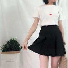 Корейские модные женские плиссированные юбки летний аккуратный, милый весенний и летний Повседневный женский мини плиссированная юбка с высокой талией