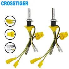 55 Вт ксенон 7 автомобильный головной светильник мигающая HID Лампа H1 9005 9006 HB4 H11 HID ксеноновый головной светильник лампа налобный светильник 6000K 12V lampada