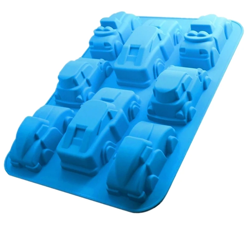 1PCS Silicone Carton Cars Shape Cake Mold Fondant Mold, Chocolate Soap