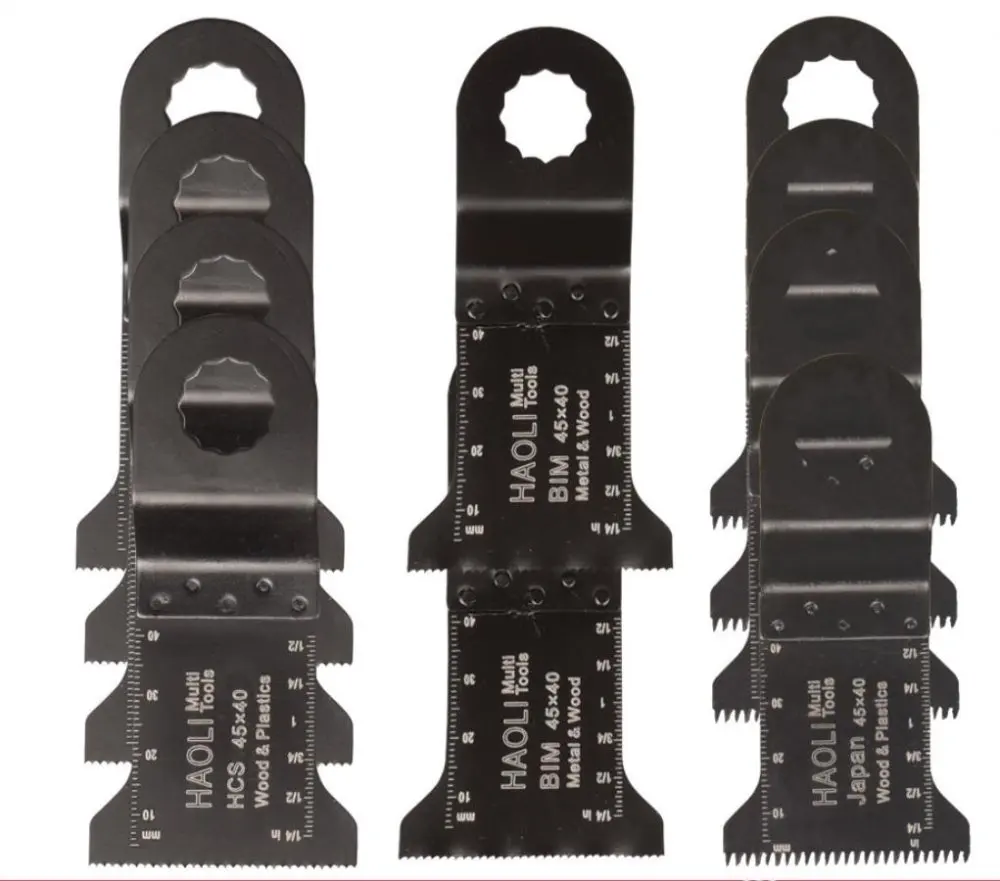 

10 pcs 45mm mix Oscillating multi tool Saw Blade Accessories for Ridgid AEG Worx etc Multi master power tool ,wood metal cutting
