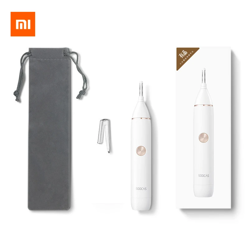 

XIAOMI SOOCAS Nose Hair Trimmer N1 Eyebrow Sharp Blade Body Wash Portable Minimalist Design Safe Cleaner Trim Personal Daily Use