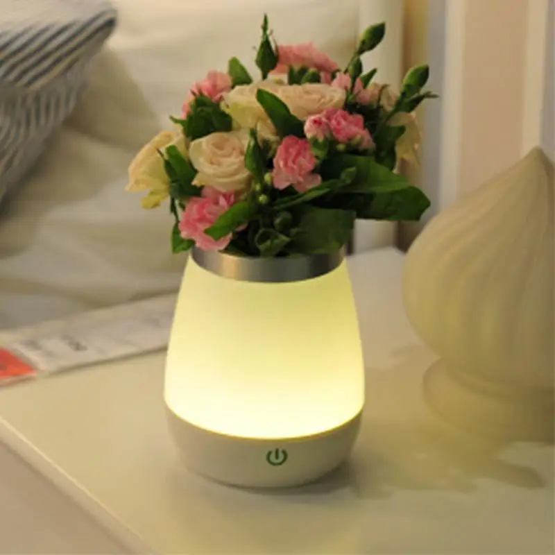 

Home Decoration Vase Table Lamp LED Charge Dining-table Lamp Bedroom Decor Night Light