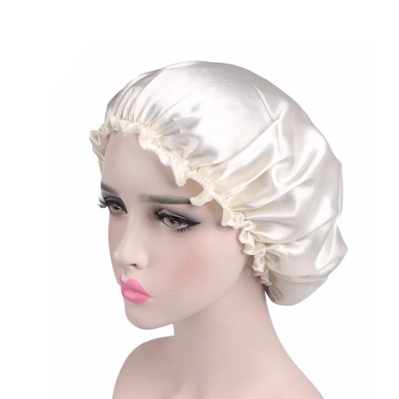 Bonnet de Nuit тюрбан платок исламского RU атласная Femme вводной Doux-шапочка для волос - Цвет: Beige