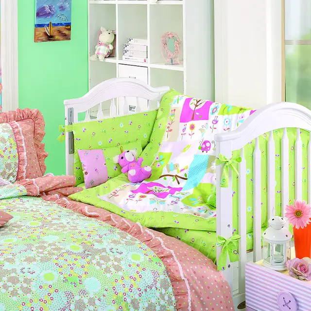 8 Pieces Set In The Night Garden Green Baby Bedding Set Baby