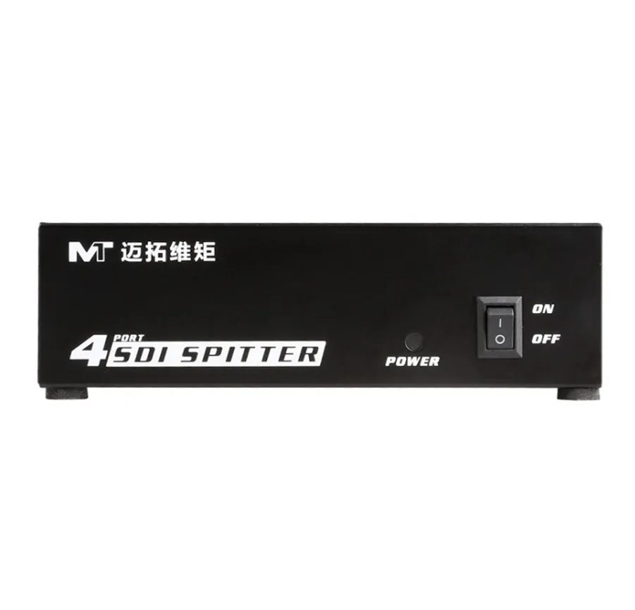 

High quality 4 Port SDI Splitter distributor 1 input 4 output Duplicator Support SD, HD, 3G High Quality MT-VIKI SD104