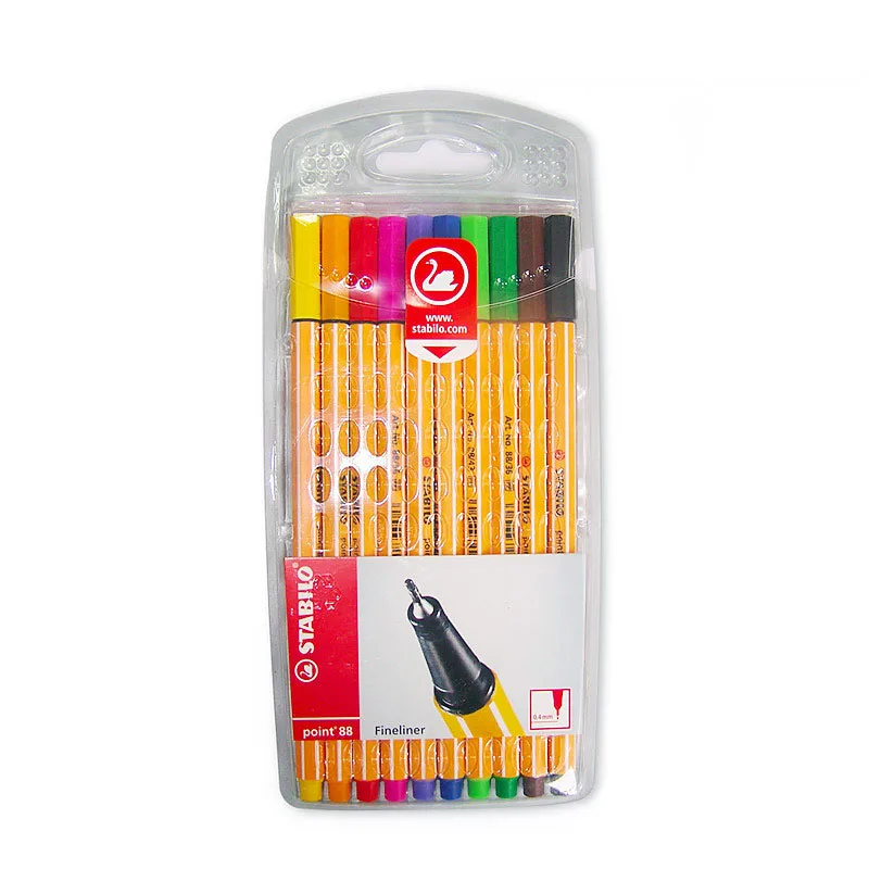 STABILO Swan 88 волоконная ручка 0 4 мм Fineliner художественная эскиз Hookline Paperlaria маркер