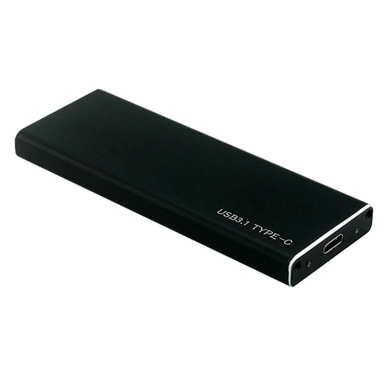 

M.2 NVMe M Key SSD to USB 3.1 Type-C Enclosure External M2 SSD Aluminum Enclosure Case + USB Cable 10Gbps Card Converter Adapter