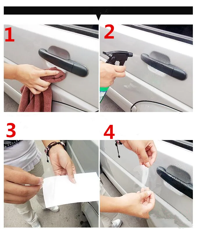 

5PCS Car Handle Protection Accessories for Mitsubishi ASX Outlander Lancer EX Pajero for Mazda 2 3 5 6 8 CX 5 CX-5 CX-7 CX-9