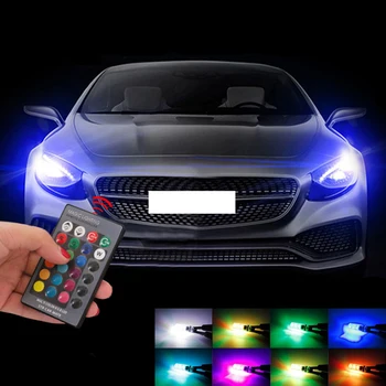 

T10 RGB Multicolor W5W Parking Lights Sidelight No Error For Ford focus 1 2 3 fiesta mondeo ecosport kuga