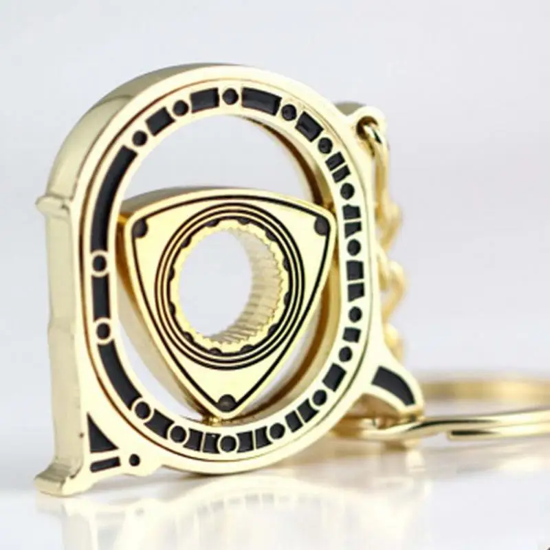 Spinning Rotor Keychain  Car Fans Favorite Auto Parts Model Engine Rotary Keyring Key Ring Chain Keychain Meticulous Exquisite ► Photo 2/6