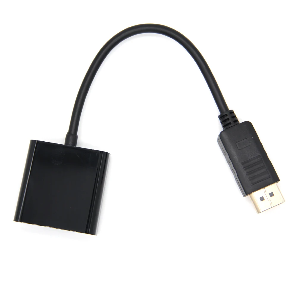 DP к VGA адаптер DisplayPort к VGA конвертер DP кабели адаптер папа к женскому 1080P для HDTV