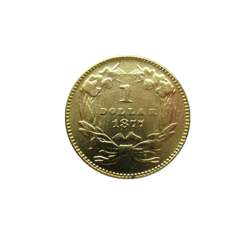 Дата 1874 1876 1877 1878 1879 1880 1881 1882$1 золото в стиле индийской принцессы; Цвета: золотистый, долларовые монеты КОПИЯ
