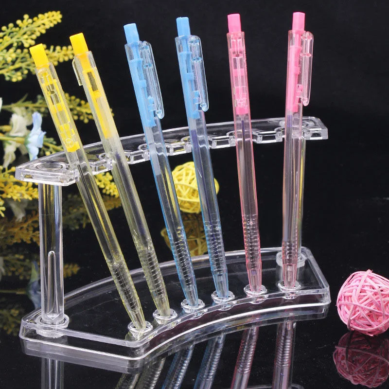 

Makeup Display Eyebrow Pencil Organizer Clear Plastic Pens Brush Stand Holder