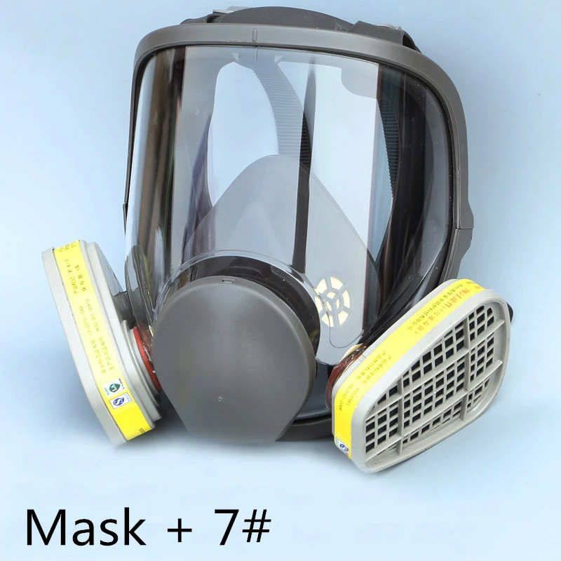 

Hot Sale 6800 Gas Mask add 3# 4# Cartridge suit Full Face Facepiece Respirator For Painting Spraying New Arrival