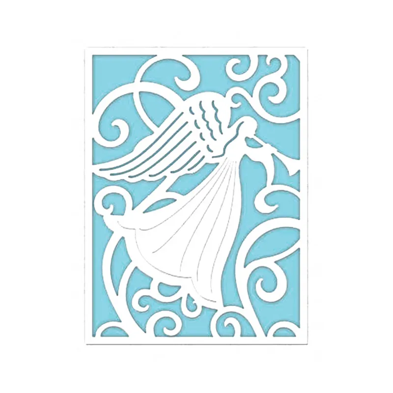 

Naifumodo Angel Background Craft Die Metal Cutting Dies for Card Making DIY Scrapbooking Album Embossing Paper New Dies 2019
