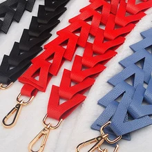 Casual Wide Bag Strap Chic Contrast Color Shoulder Belt Women Handbag Strap Bag Accessories Ladies Purse Strap Fashion Bag Belt