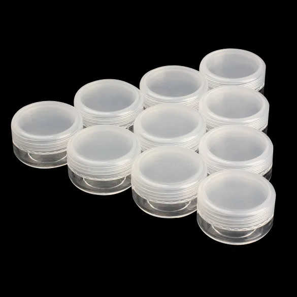 Популярно, 10 шт, Пластик хранения коробочкой, дизайн ногтей баночки для бисера драгоценные камни чехол бутылк wyt77