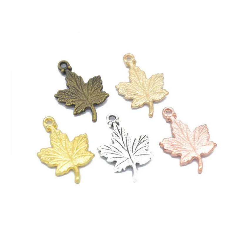 15mm 20 Leaf Charms Antique Bronze