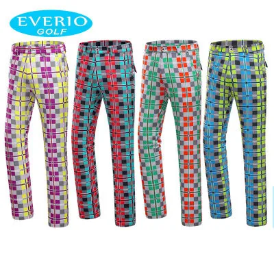 

Plaid golf pants Men Golf clothing Korean version outdoor sports pant breathable leisure Golf trousers