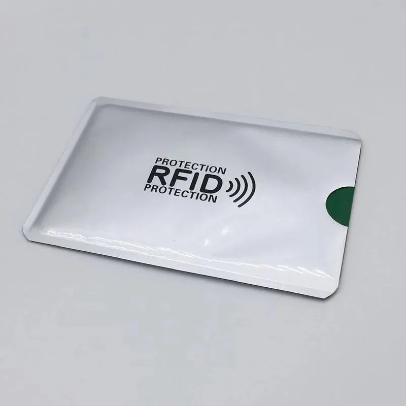 Антиrfid кошелек блокирующий считыватель замок держатель для банковских карт Id Чехол для банковских карт Защита металлический держатель для кредитных карт 9,5*6