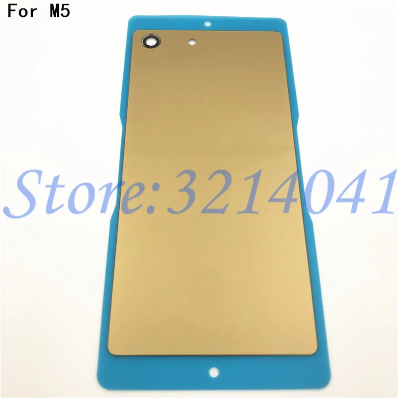 Оригинал 5 0 дюйма для Sony Xperia M5 E5603 E5606 E5653 Задняя стеклянная крышка батарейного