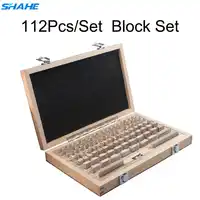 shahe 112Pcs/Set 1 grade 0 grade Block Gauge Caliper Inspection Block Gauge Measuring Tools