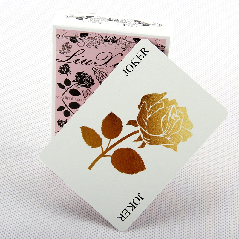 1 палубная бумажная Роза игральные карты Cardistry Art Poker семейные вечерние игровой