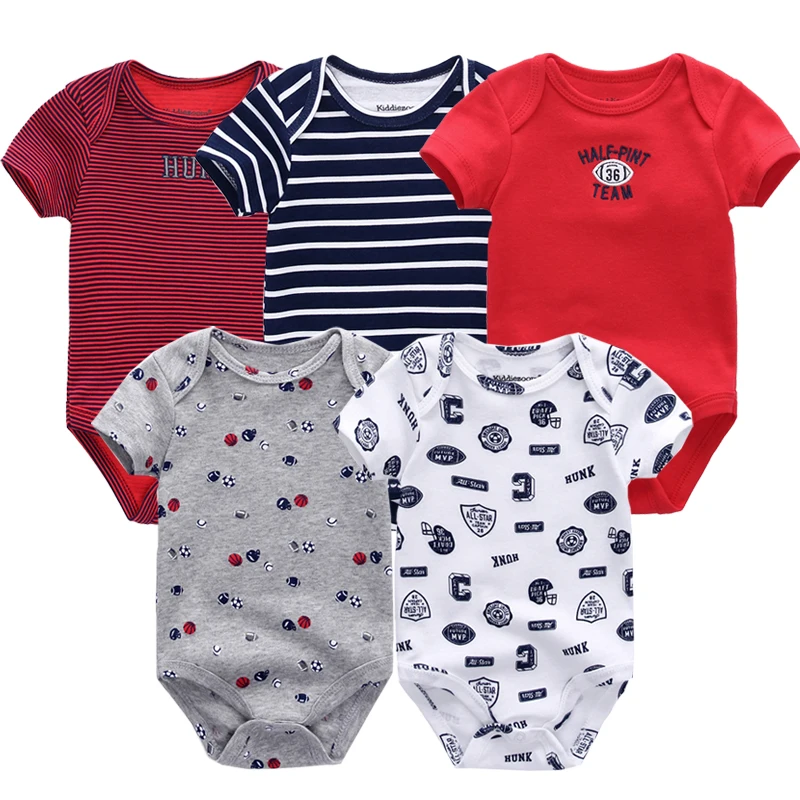 Одежда для малышей; Roupas; хлопковая одежда; боди; 5 шт.; розовый комбинезон в горошек с короткими рукавами; Одежда для новорожденных; боди для малышей