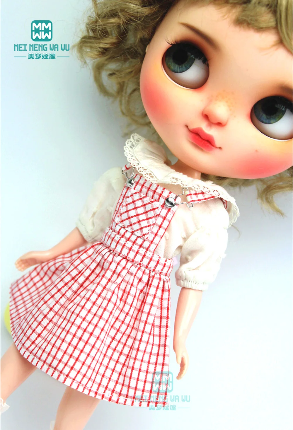 1 шт. Blyth одежда Модная белая футболка и розовое платье на бретелях для Blyth Azone 1/6 аксессуары для кукол