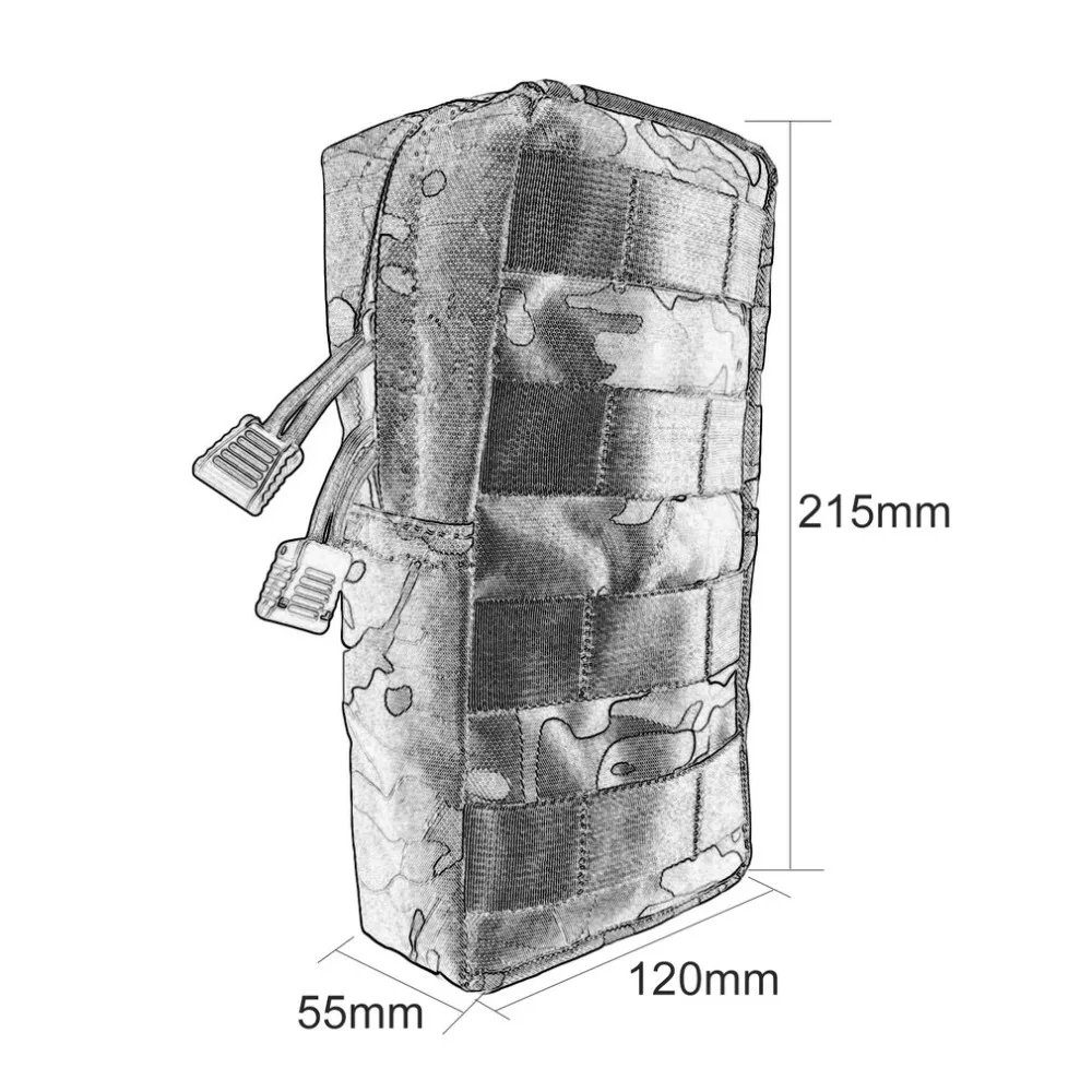 OUTAD bolsa de deporte al aire libre Mini Kit de herramienta de la bolsa de cremallera cintura bolsa táctica bolsa clave teléfono Pack senderismo Camping viajes