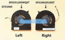Новый оригинальный ноутбук/Тетрадь Процессор/Вентилятор охлаждения GPU для Razer blade 15 15,6 GTX1060 RZ09 RZ09-02385E92 DFS2001053E0T DFS551205WQ0T