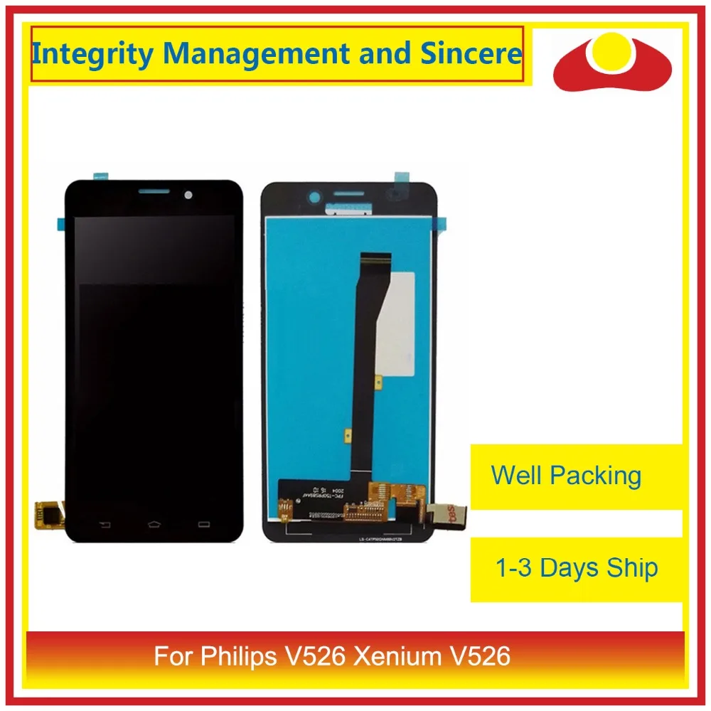 

High Quality 5.0" For Philips Xenium V526 Lcd Display Screen Touch Screen Panel Digitizer Screen Assembly Complete Replacement