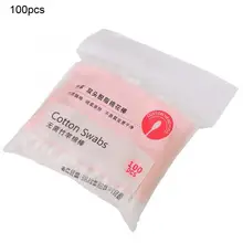 100 шт./упак. одноразовые двухконцевые ватные тампоны для макияжа ватные тампоны