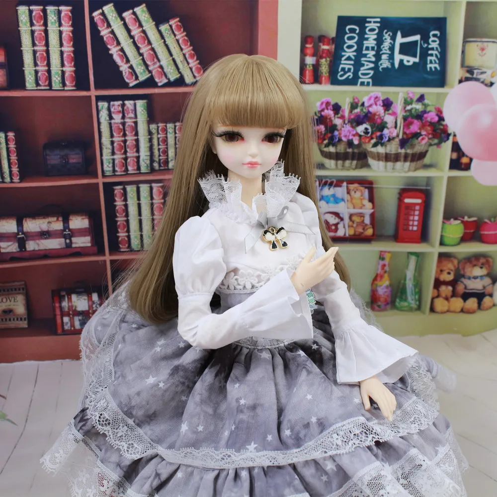 Fortune Days для 1/4 BJD кукла 45 см очень серая Лолита из двух частей комплект с платьем принцессы высокое качество reborn Игрушки для девочек Подарки