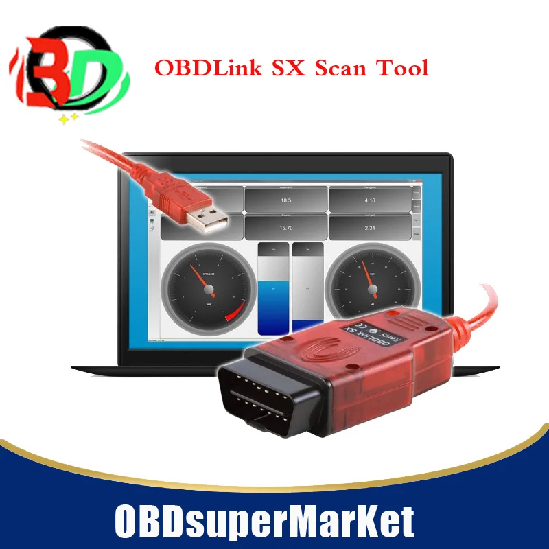 Сканирующий инструмент SCANTOOL OBDLink SX с расширенным кабелем OBD2 быстрой доставкой|scan
