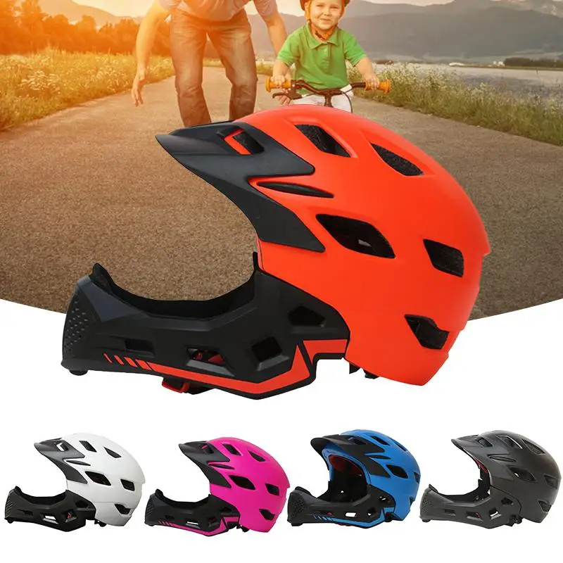 Велосипедный шлем ультралегкий велосипедный шлем EPS+ PC Полный лицевой защитный чехол для MTB дорожный велосипед защитный шлем шапка для детей