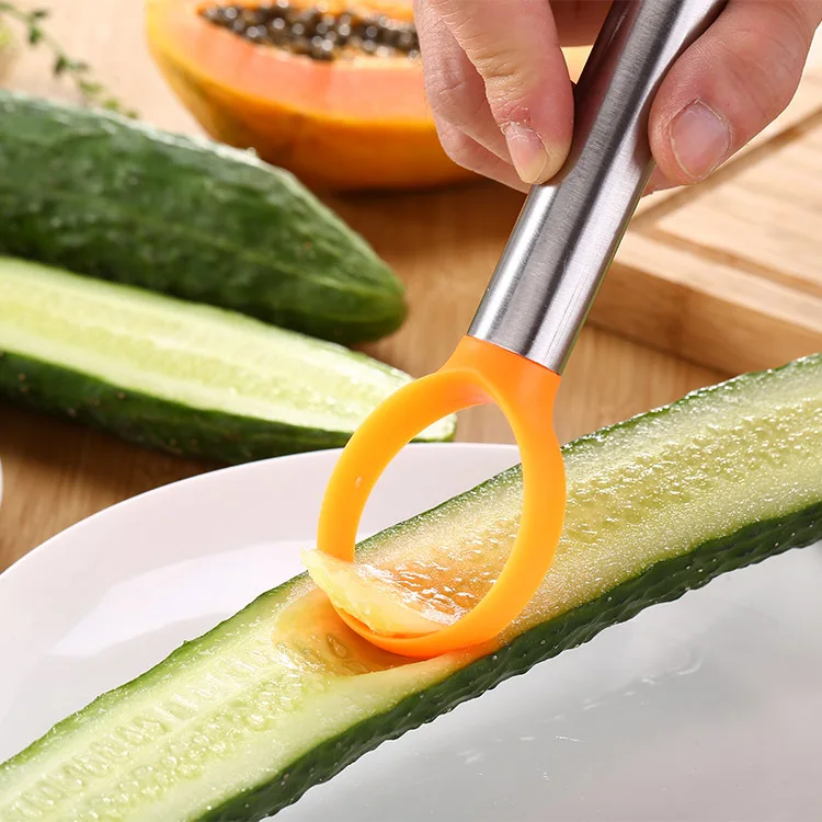 2 в 1 кухонная овощерезка из нержавеющей стали|kitchen gadgets|fruit slicergadgets cook |