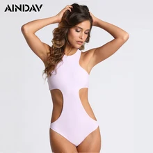 Список Цельный купальник сексуальный круглый вырез супер-эластичный Монокини сексуальный спинки боди купальный костюм высокого качества