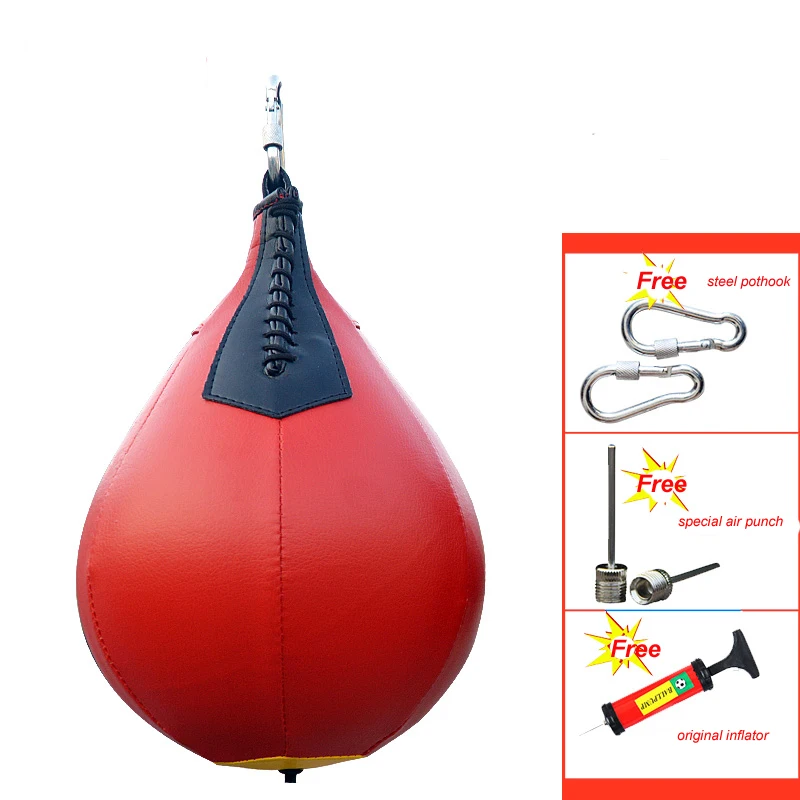 Unisex Boxing Pear Shape Pu Speed Ball Swivel Punch Bag Punching