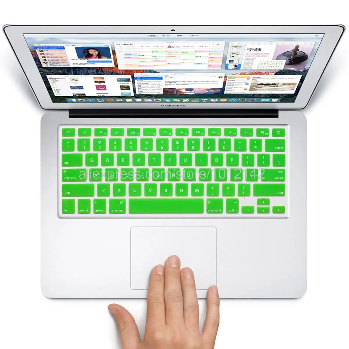 США Макет красочные силиконовые английский клавиатура кожи защита наклейка для 1" 15" 1" Mac MacBook Air pro Retina/IMAC G6