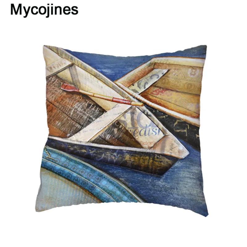 White Cushion Covers Retro Beetle Shabby Chic Pillow Cases 45cm Polyester Peach Skin Pillowcase Home Decorate Sofa Chair Bedding