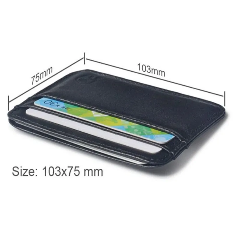 ZHDAOR Slim Credit Card Holder Mini Wallet ID Case Purse Bag Pouch tarjetero porte carte bancaire porte carte 40MA1111