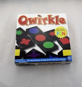 

American popular board game Qwirkle Board Game 108 Wooden Tiles Family Games Best Gift For Kids